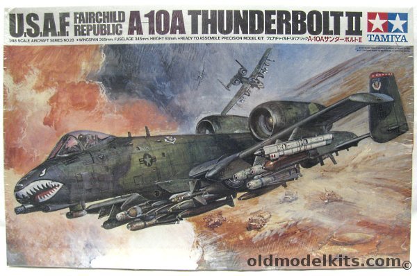 Tamiya 1/48 Fairchild Republic A-10A Thunderbolt II - USAF 81st TFW 511th TFS Bentwaters AFB England / 23rd TFW 76th TFS at England AFB Louisiana, 61028-2600 plastic model kit